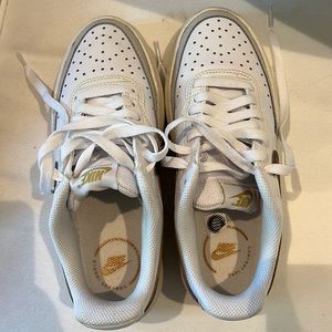 Nike shoes with leopard check